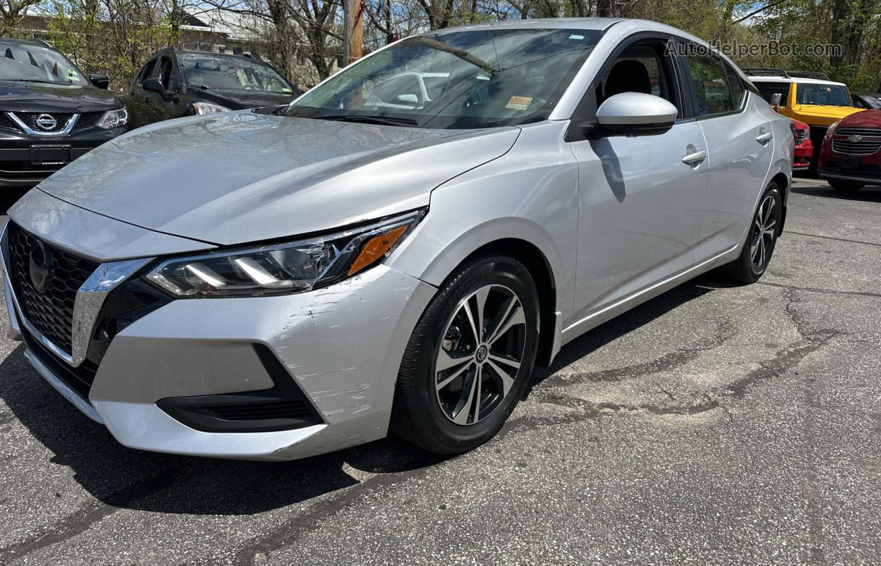 2020 Nissan Sentra Sv Silver vin: 3N1AB8CV9LY288280