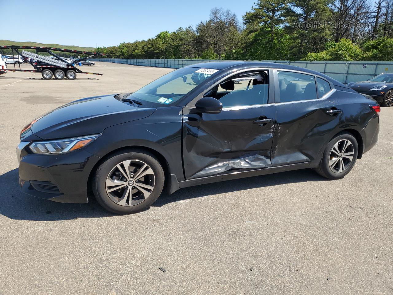 2020 Nissan Sentra Sv Black vin: 3N1AB8CV9LY301688