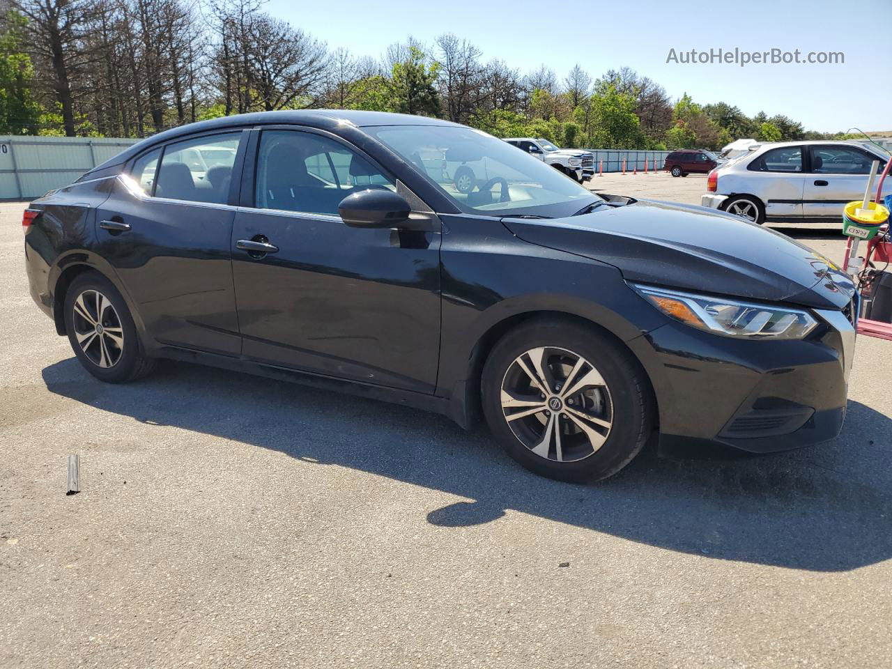 2020 Nissan Sentra Sv Black vin: 3N1AB8CV9LY301688