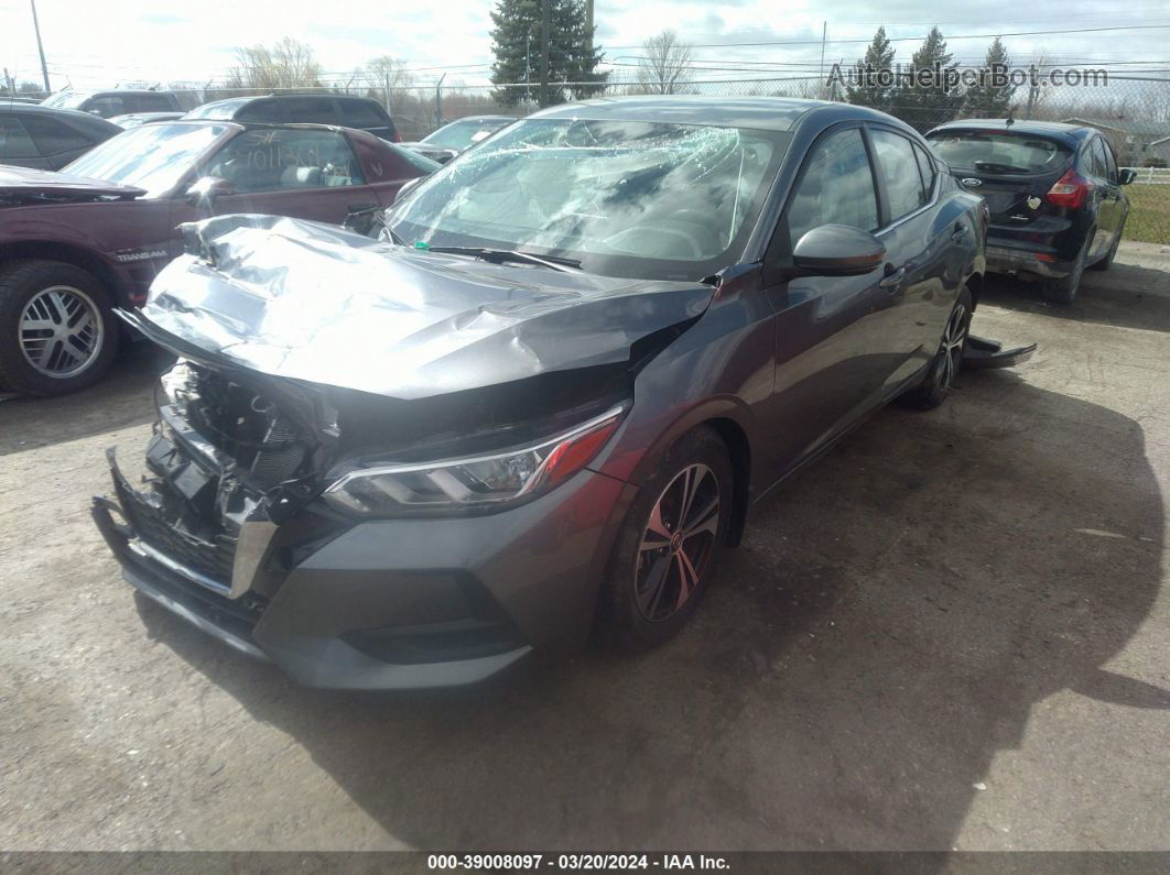 2020 Nissan Sentra Sv Xtronic Cvt Gray vin: 3N1AB8CV9LY304204