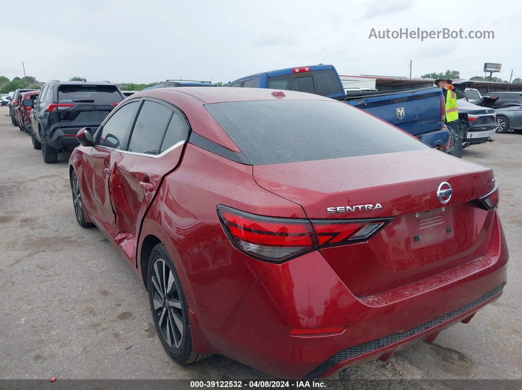 2021 Nissan Sentra Sv Xtronic Cvt Бордовый vin: 3N1AB8CV9MY288295