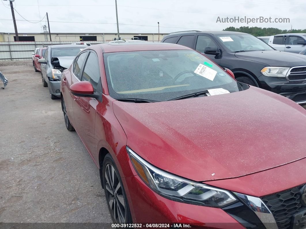 2021 Nissan Sentra Sv Xtronic Cvt Бордовый vin: 3N1AB8CV9MY288295