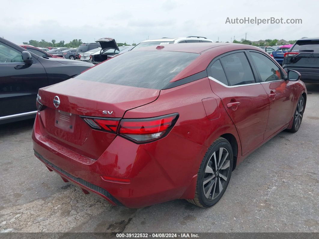 2021 Nissan Sentra Sv Xtronic Cvt Burgundy vin: 3N1AB8CV9MY288295