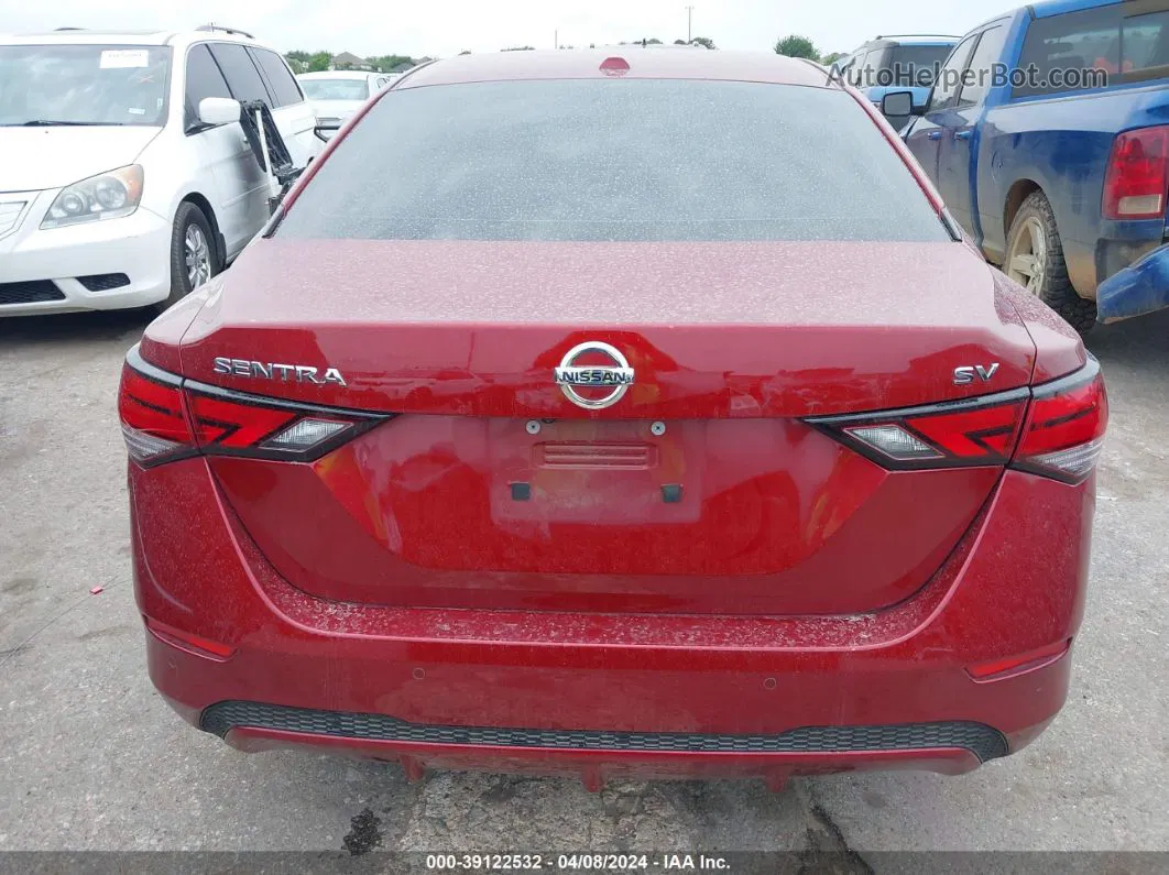 2021 Nissan Sentra Sv Xtronic Cvt Burgundy vin: 3N1AB8CV9MY288295