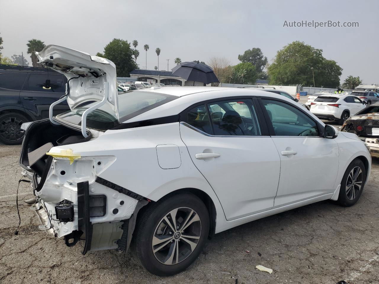 2021 Nissan Sentra Sv White vin: 3N1AB8CV9MY298504