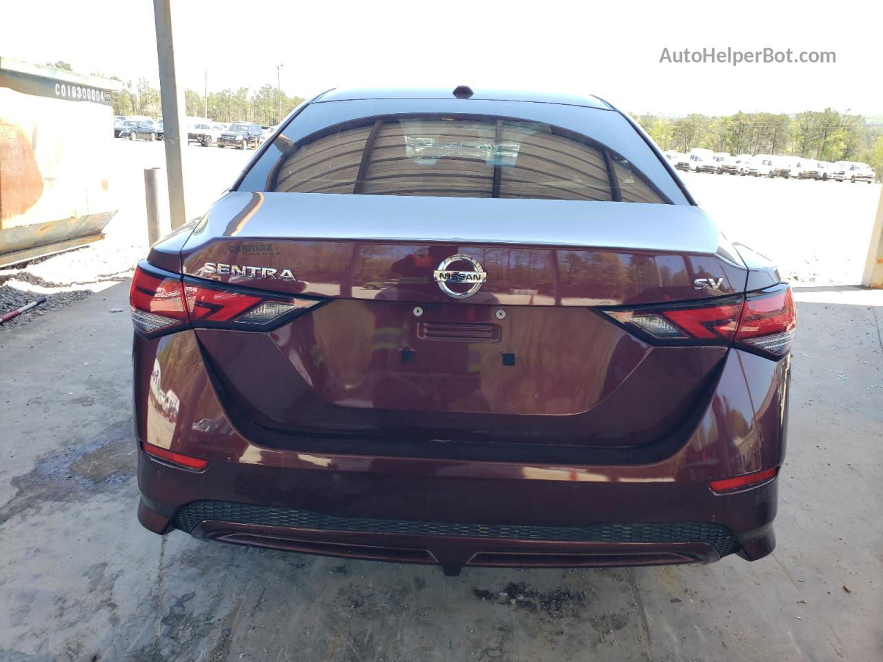 2021 Nissan Sentra Sv Burgundy vin: 3N1AB8CV9MY318718