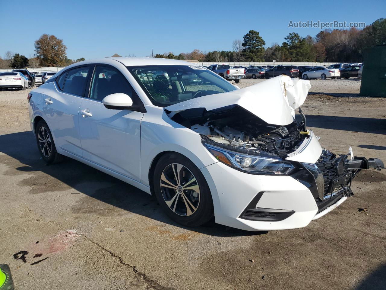 2023 Nissan Sentra Sv Белый vin: 3N1AB8CV9PY243023