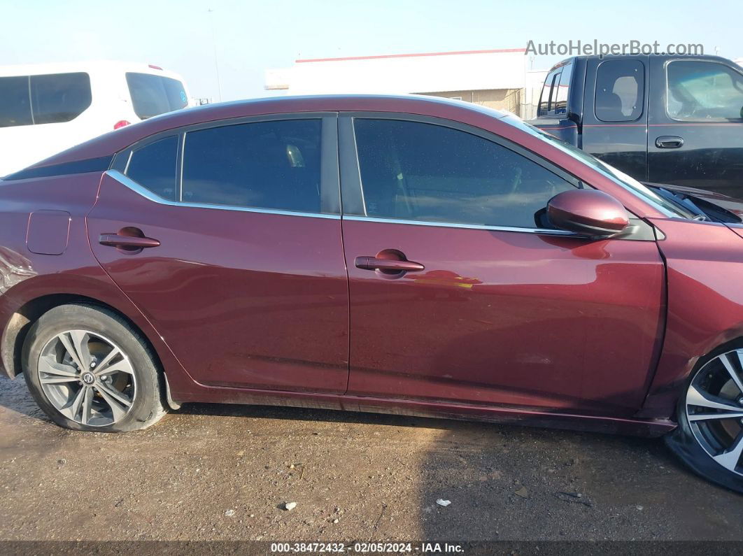 2023 Nissan Sentra Sv Xtronic Cvt Red vin: 3N1AB8CV9PY243300