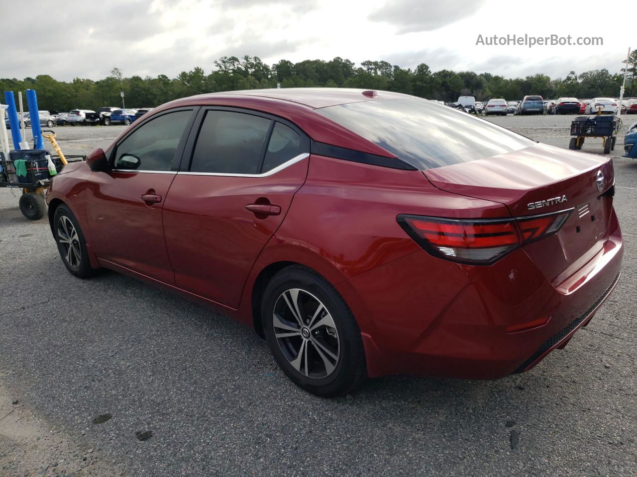 2023 Nissan Sentra Sv Red vin: 3N1AB8CV9PY255799