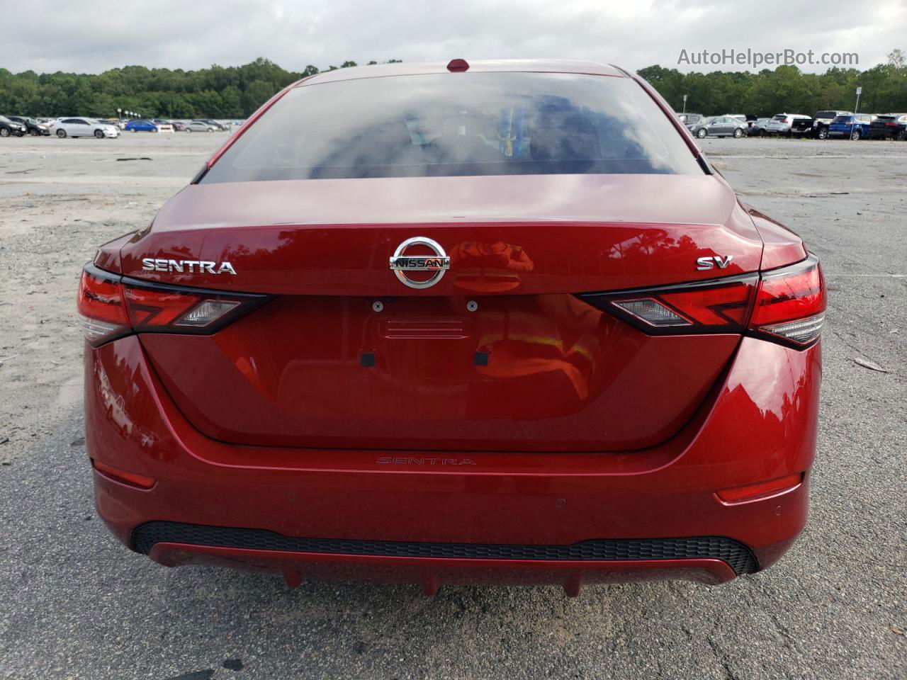 2023 Nissan Sentra Sv Red vin: 3N1AB8CV9PY255799