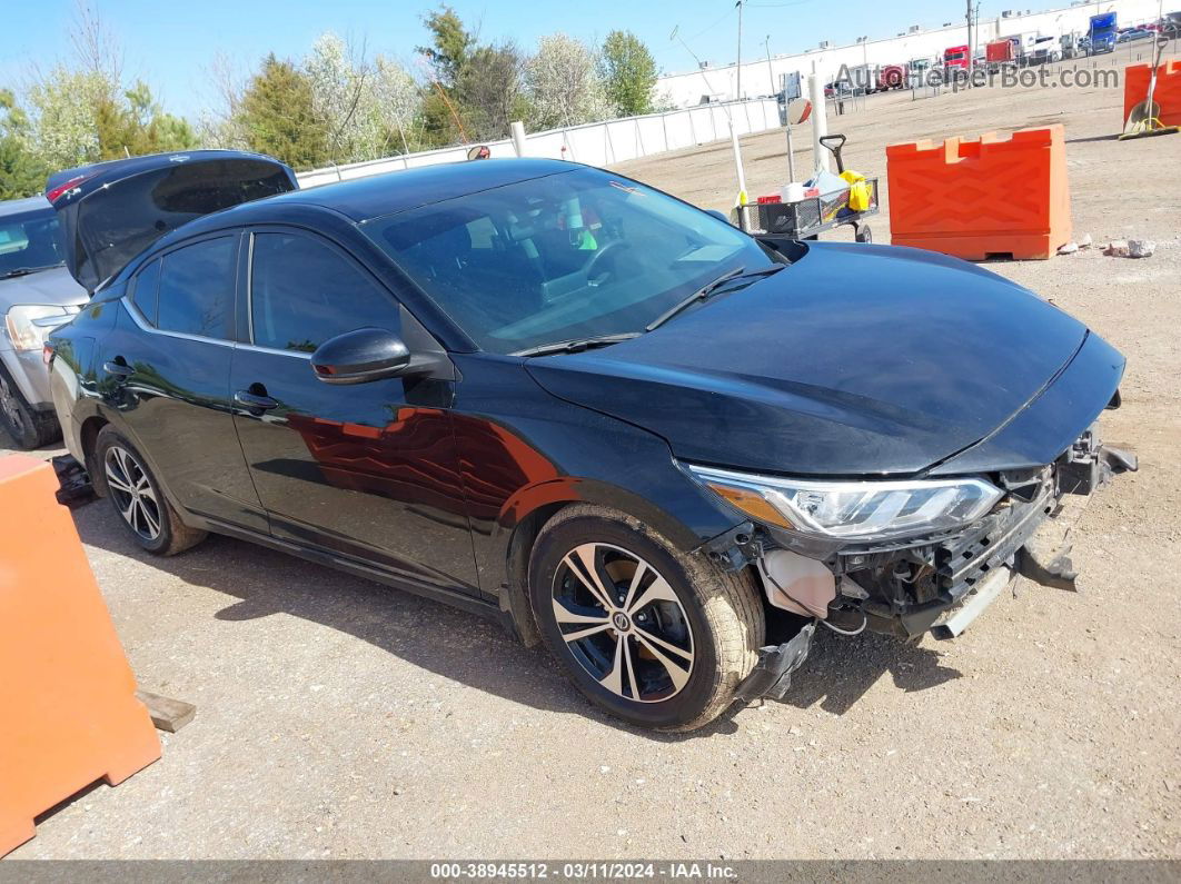 2020 Nissan Sentra Sv Xtronic Cvt Black vin: 3N1AB8CVXLY231389