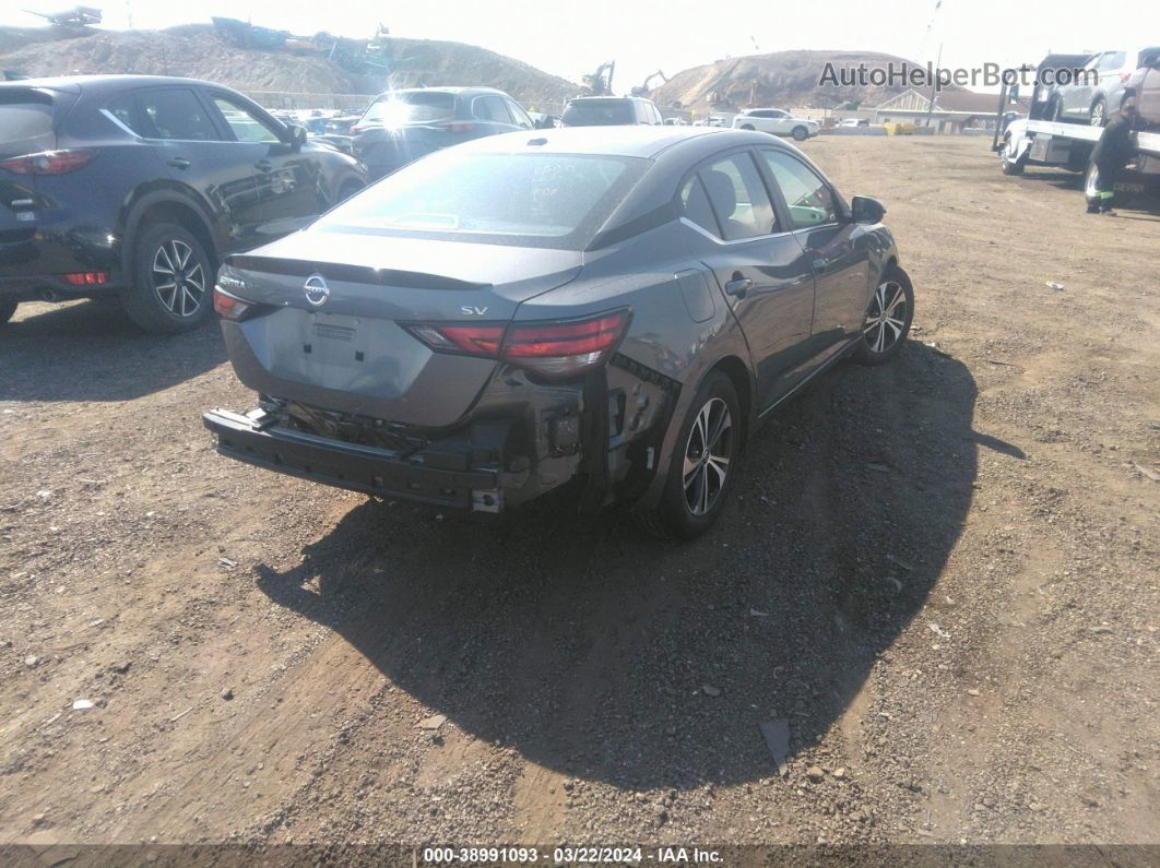 2020 Nissan Sentra Sv Xtronic Cvt Gray vin: 3N1AB8CVXLY234115