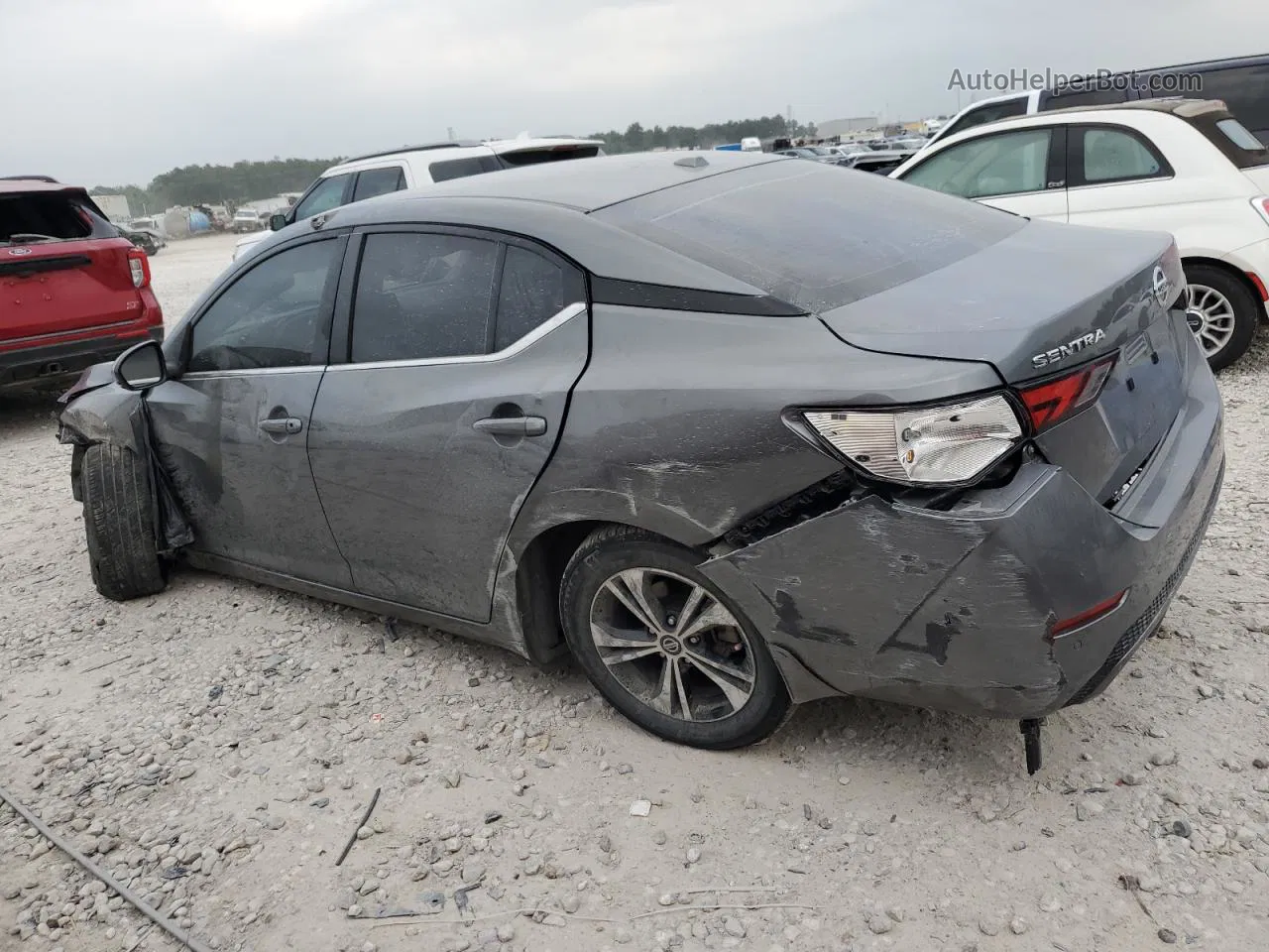 2020 Nissan Sentra Sv Gray vin: 3N1AB8CVXLY237595