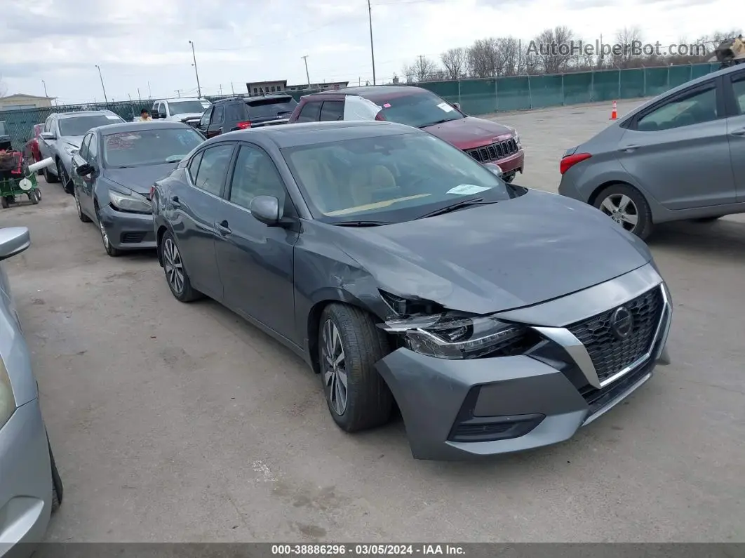 2020 Nissan Sentra Sv Xtronic Cvt Gray vin: 3N1AB8CVXLY295352