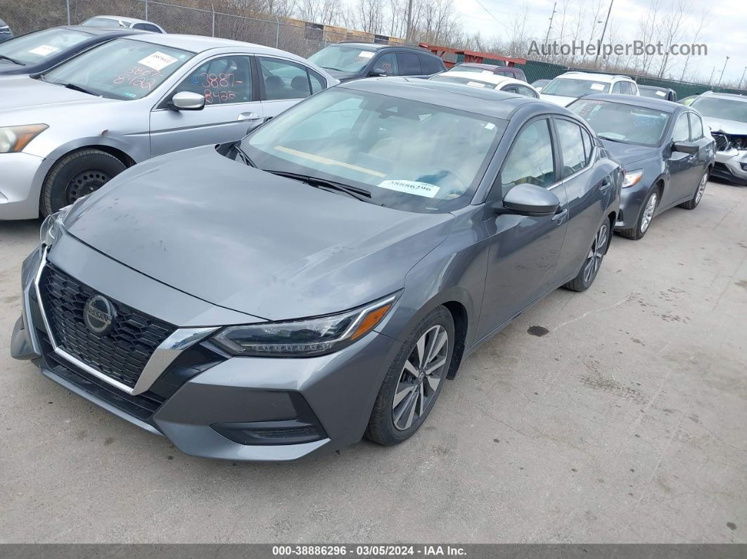 2020 Nissan Sentra Sv Xtronic Cvt Gray vin: 3N1AB8CVXLY295352