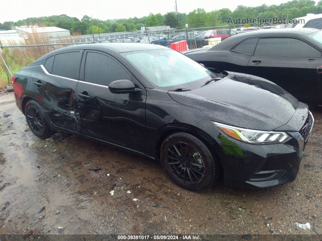 2021 Nissan Sentra Sv Xtronic Cvt Black vin: 3N1AB8CVXMY215355