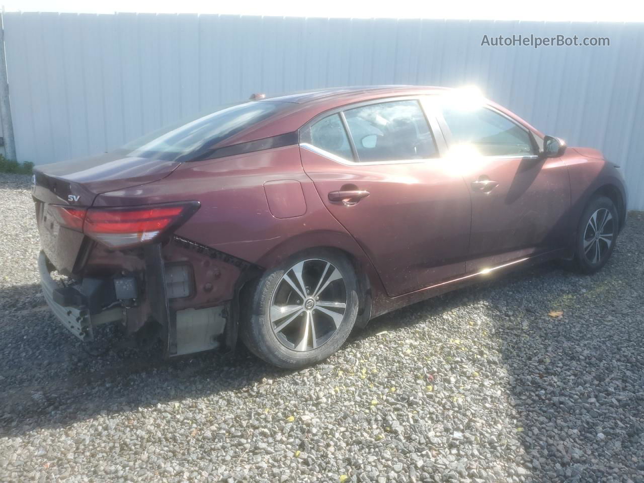 2021 Nissan Sentra Sv Burgundy vin: 3N1AB8CVXMY220166