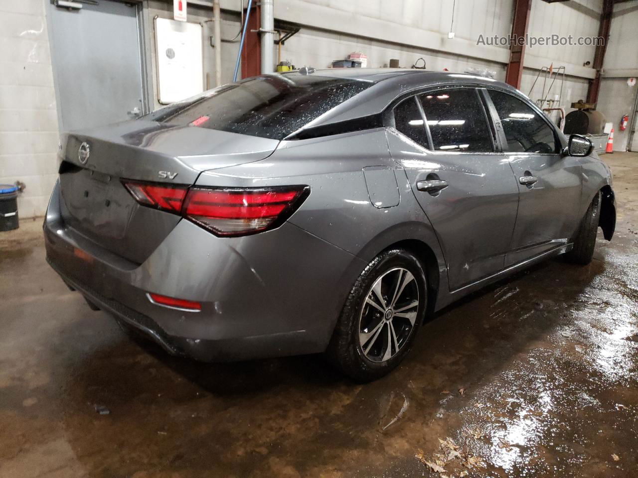 2021 Nissan Sentra Sv Gray vin: 3N1AB8CVXMY241695