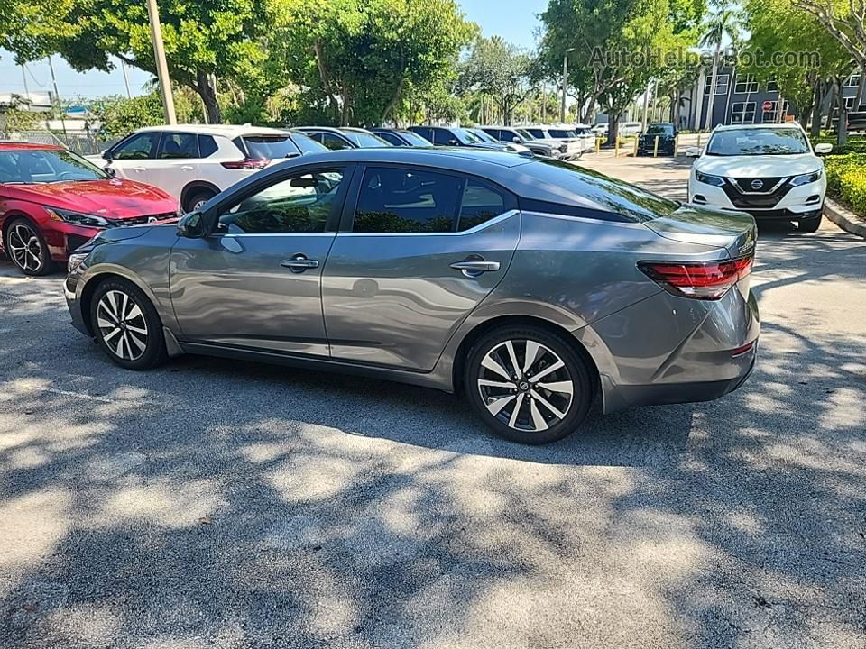 2021 Nissan Sentra Sv Gray vin: 3N1AB8CVXMY241972