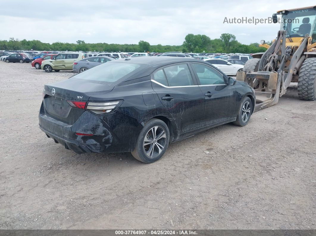 2021 Nissan Sentra Sv Xtronic Cvt Черный vin: 3N1AB8CVXMY256097