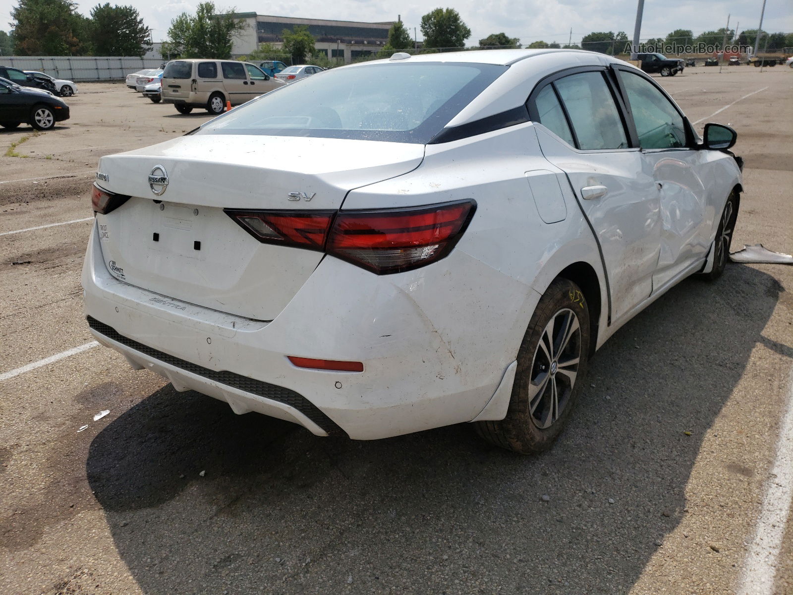 2021 Nissan Sentra Sv White vin: 3N1AB8CVXMY263387