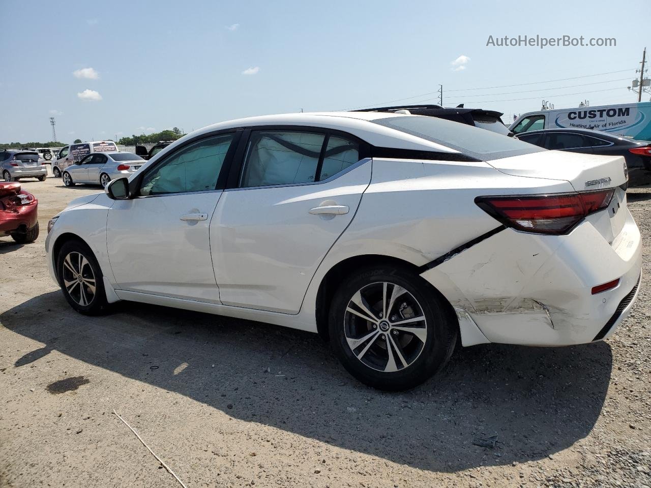 2021 Nissan Sentra Sv White vin: 3N1AB8CVXMY327850