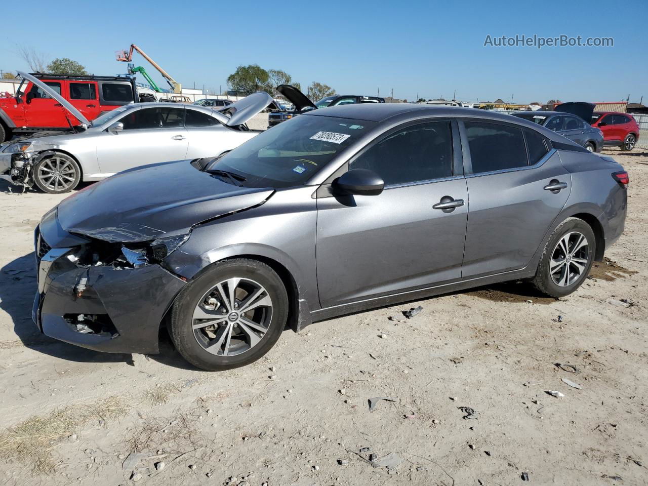 2023 Nissan Sentra Sv Серебряный vin: 3N1AB8CVXPY236422