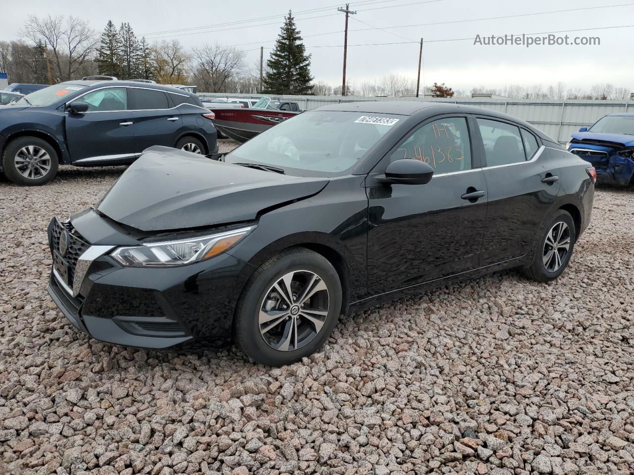 2023 Nissan Sentra Sv Black vin: 3N1AB8CVXPY282414