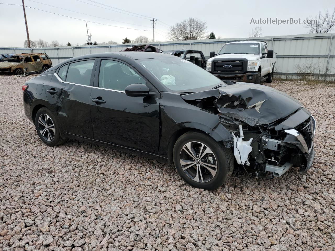 2023 Nissan Sentra Sv Black vin: 3N1AB8CVXPY282414