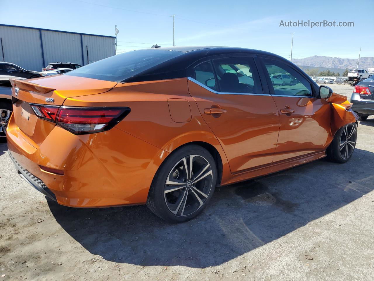 2020 Nissan Sentra Sr Orange vin: 3N1AB8DV0LY273536