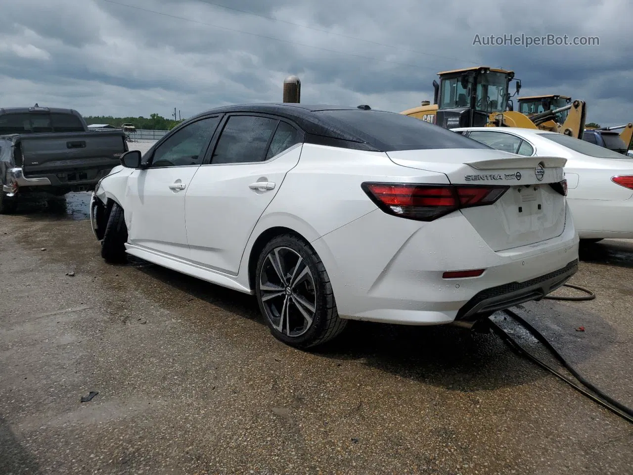 2021 Nissan Sentra Sr Белый vin: 3N1AB8DV0MY207554