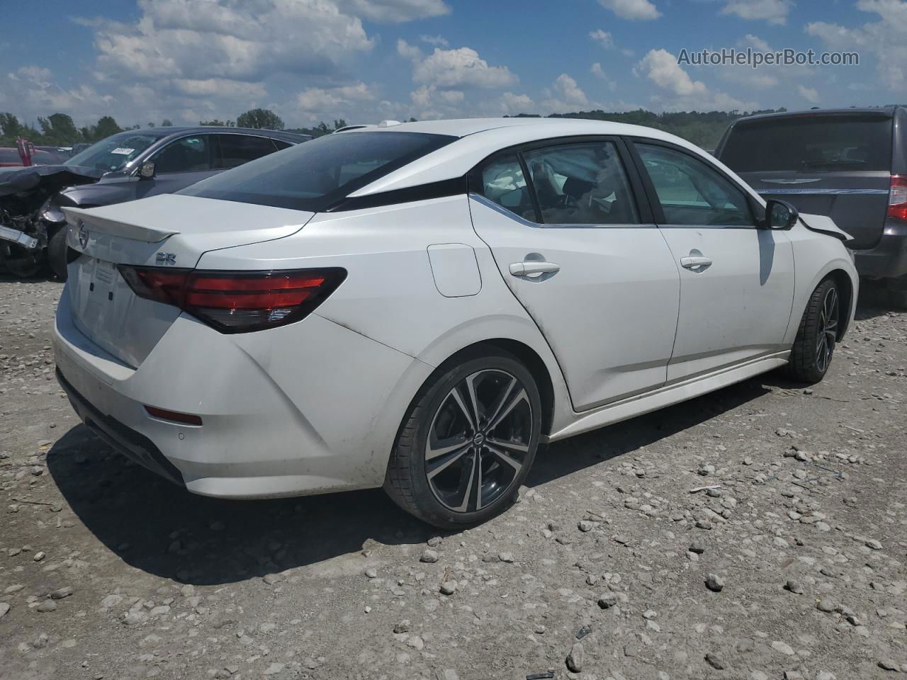 2021 Nissan Sentra Sr Белый vin: 3N1AB8DV0MY308836