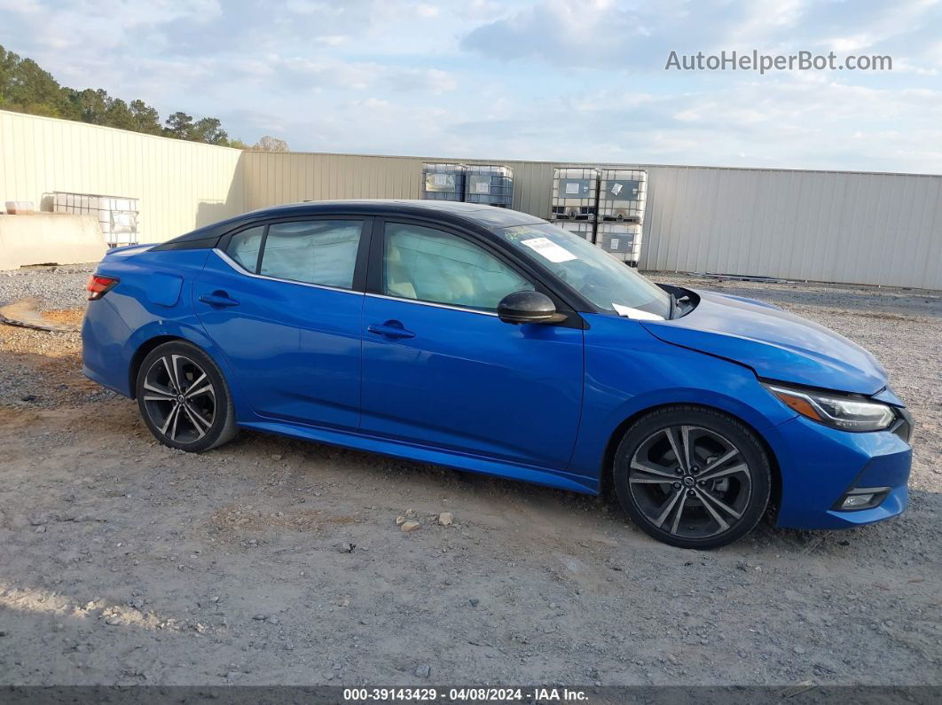 2021 Nissan Sentra Sr Xtronic Cvt Blue vin: 3N1AB8DV0MY309596