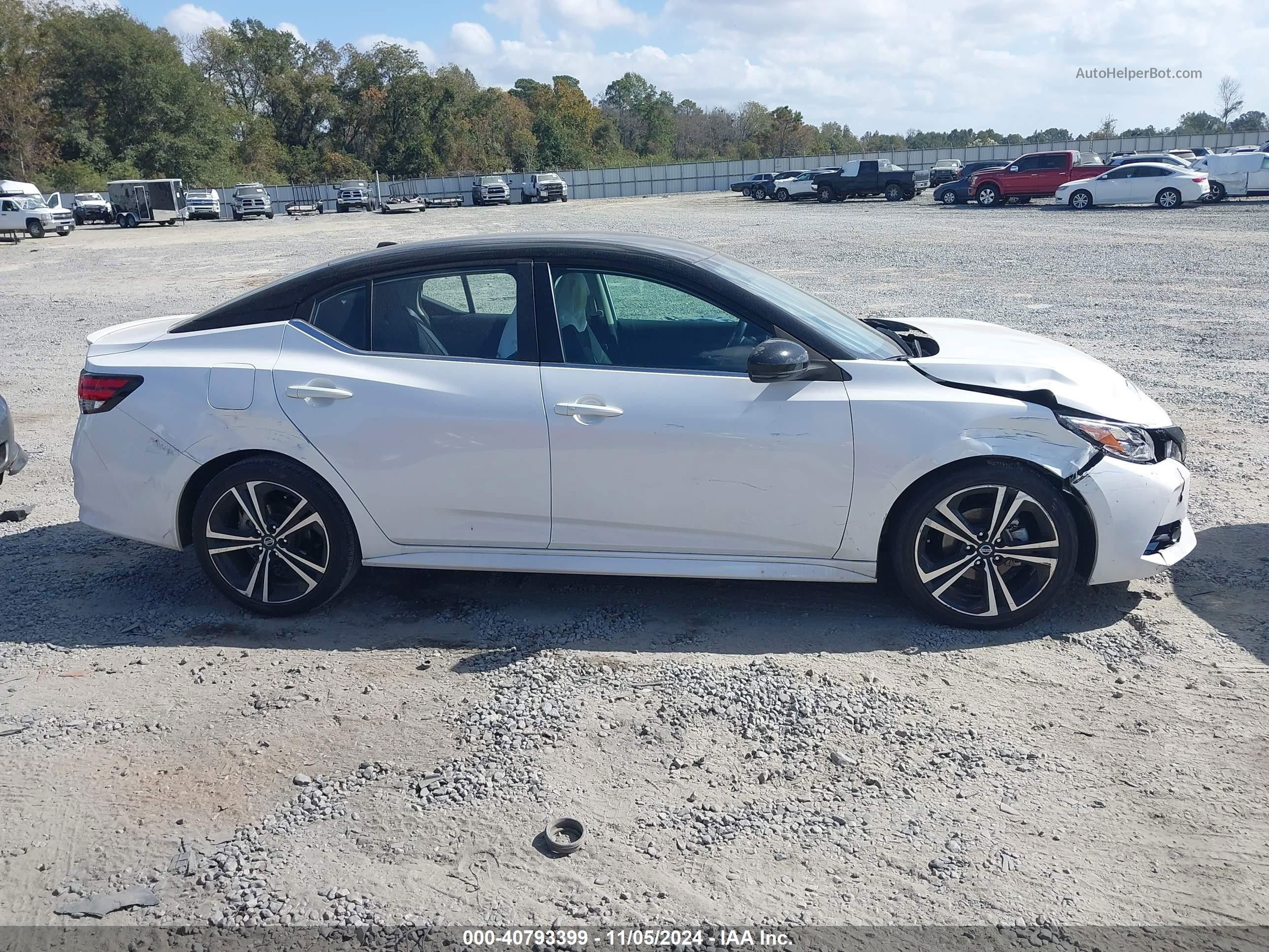 2023 Nissan Sentra Sr Xtronic Cvt Белый vin: 3N1AB8DV0PY230482