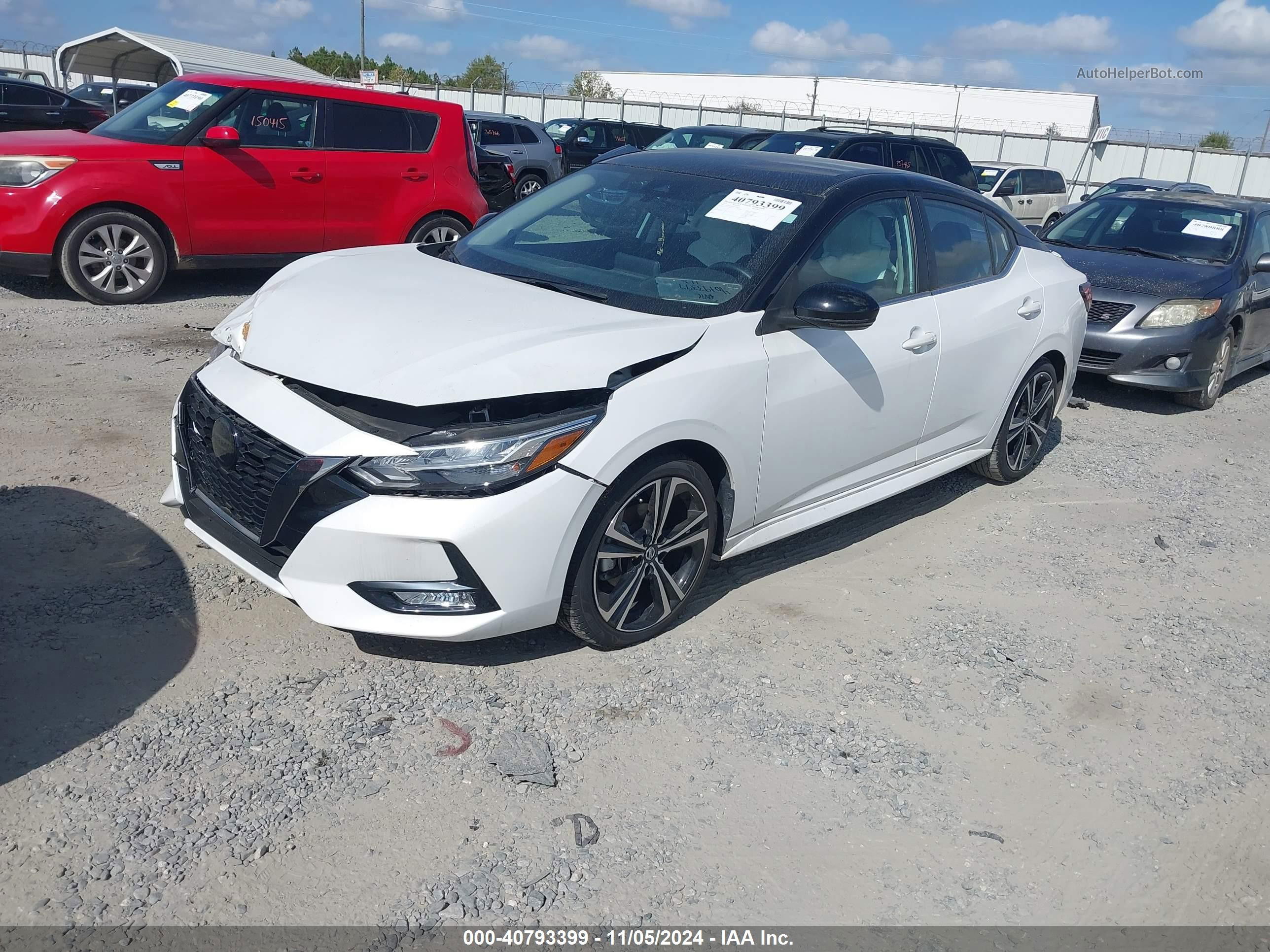 2023 Nissan Sentra Sr Xtronic Cvt Белый vin: 3N1AB8DV0PY230482