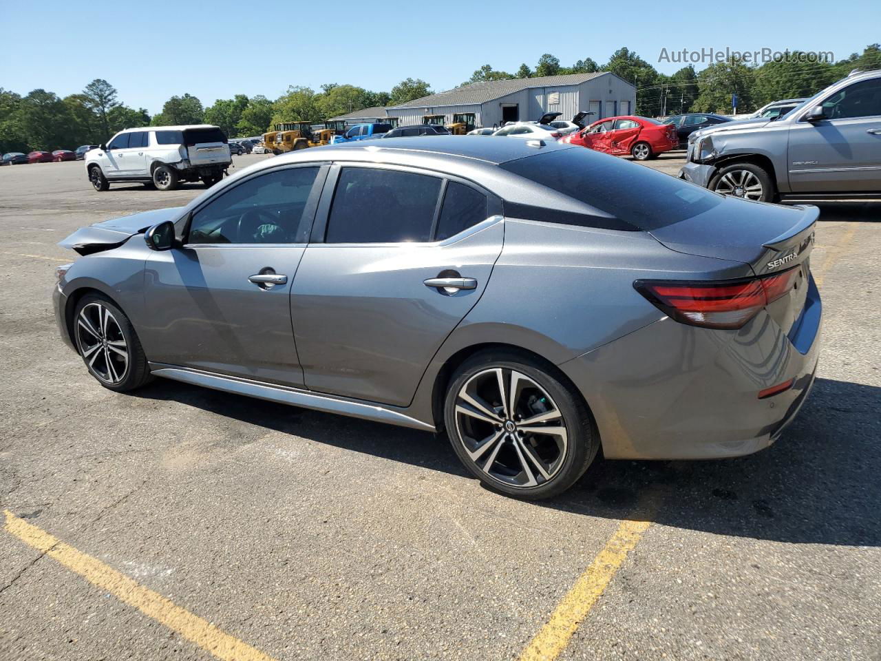 2020 Nissan Sentra Sr Gray vin: 3N1AB8DV1LY214172