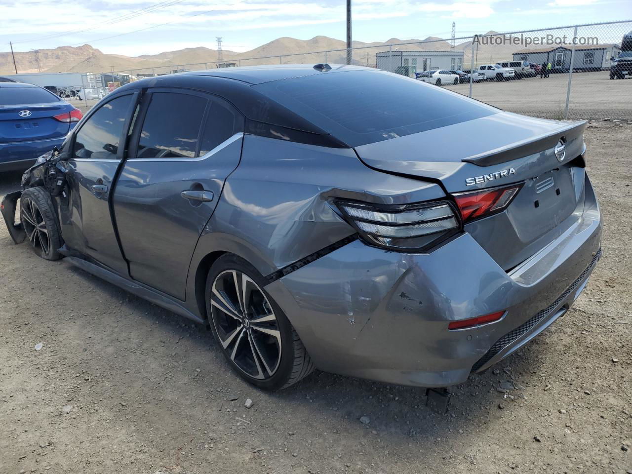 2020 Nissan Sentra Sr Gray vin: 3N1AB8DV1LY242778