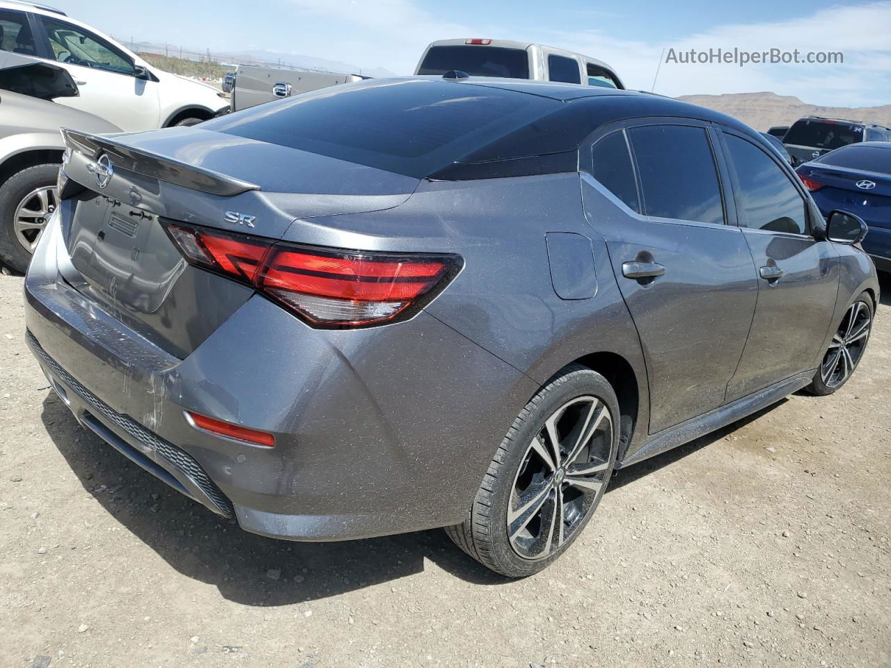 2020 Nissan Sentra Sr Gray vin: 3N1AB8DV1LY242778