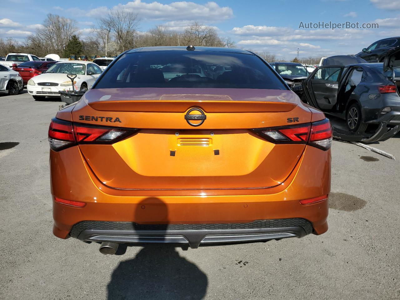 2020 Nissan Sentra Sr Orange vin: 3N1AB8DV1LY259452