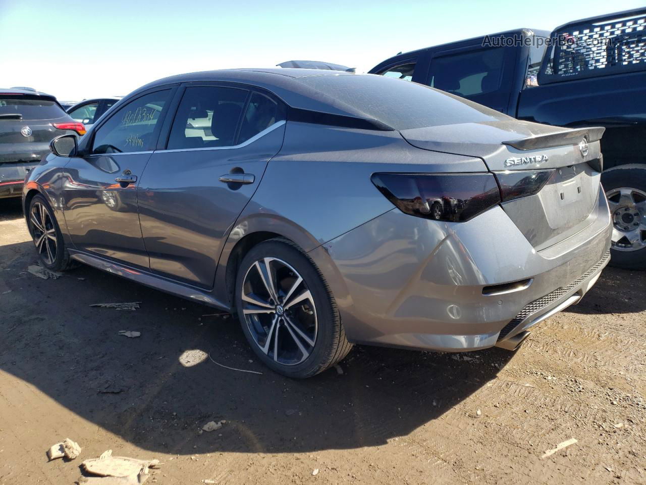 2020 Nissan Sentra Sr Gray vin: 3N1AB8DV1LY293259