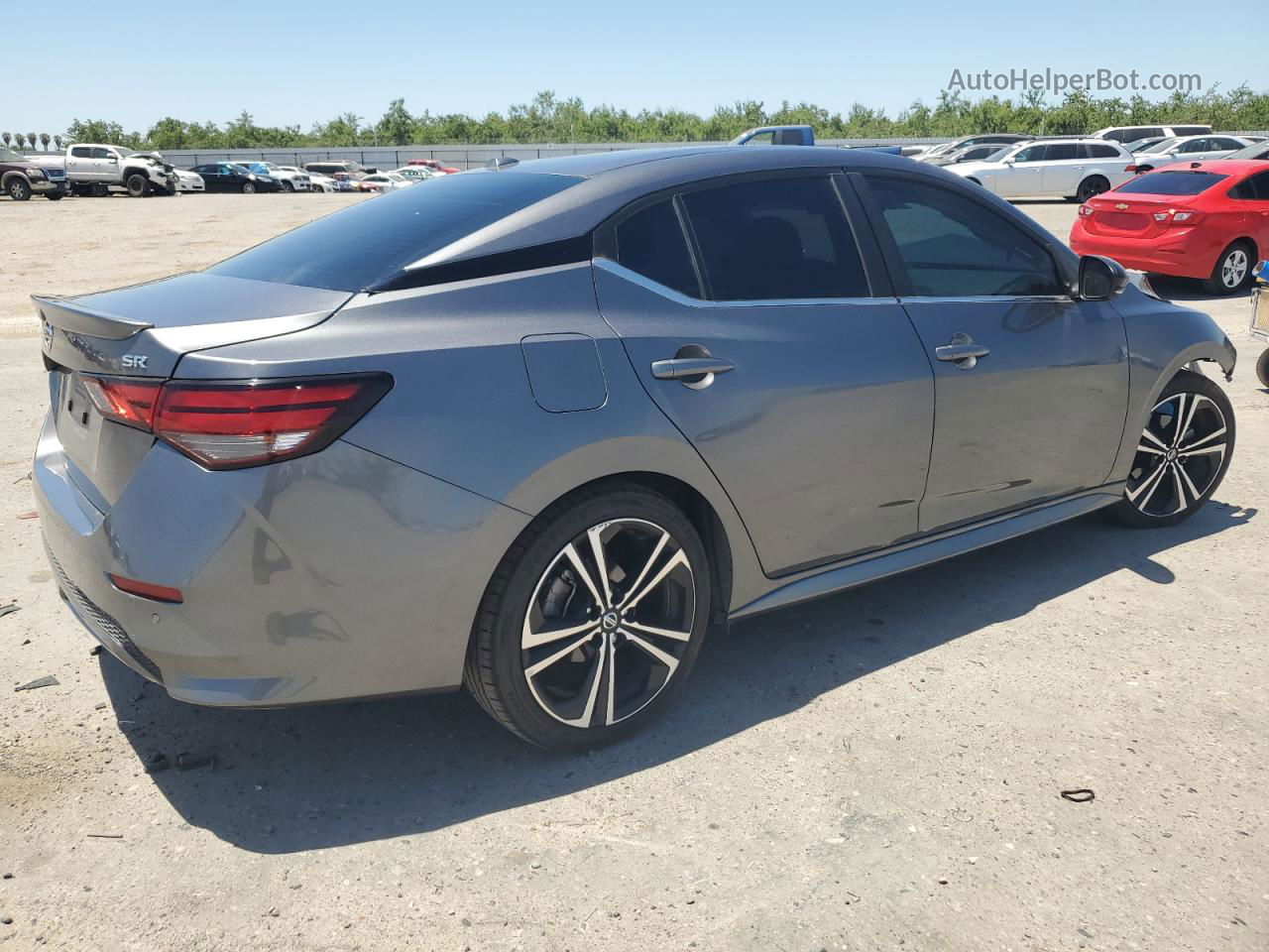 2020 Nissan Sentra Sr Gray vin: 3N1AB8DV1LY294525