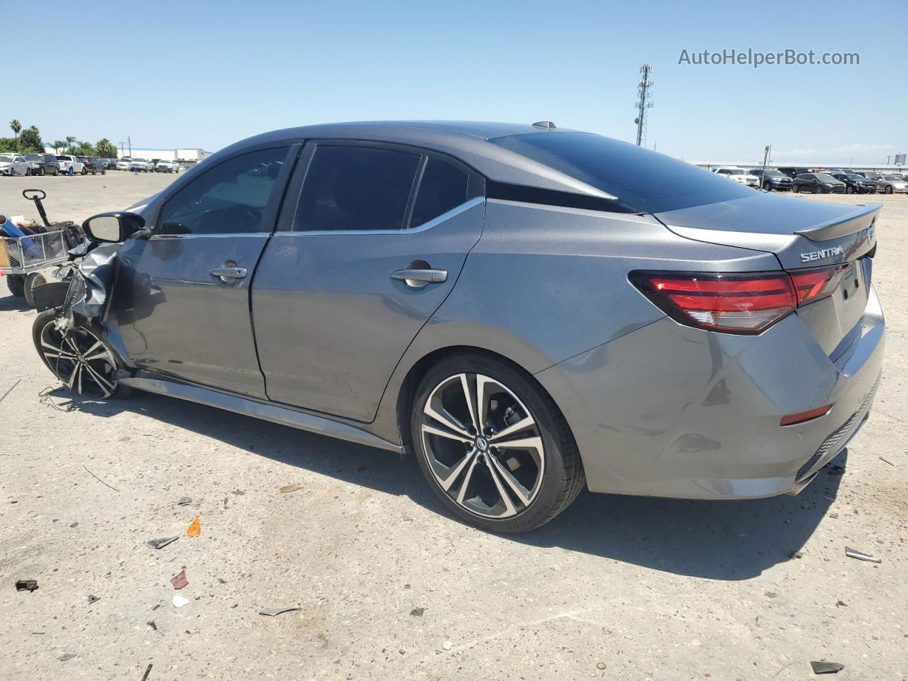 2020 Nissan Sentra Sr Gray vin: 3N1AB8DV1LY294525