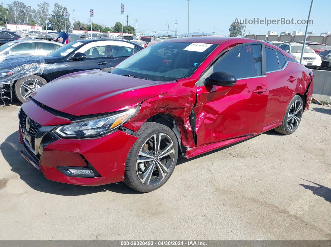 2021 Nissan Sentra Sr Xtronic Cvt Red vin: 3N1AB8DV1MY216733