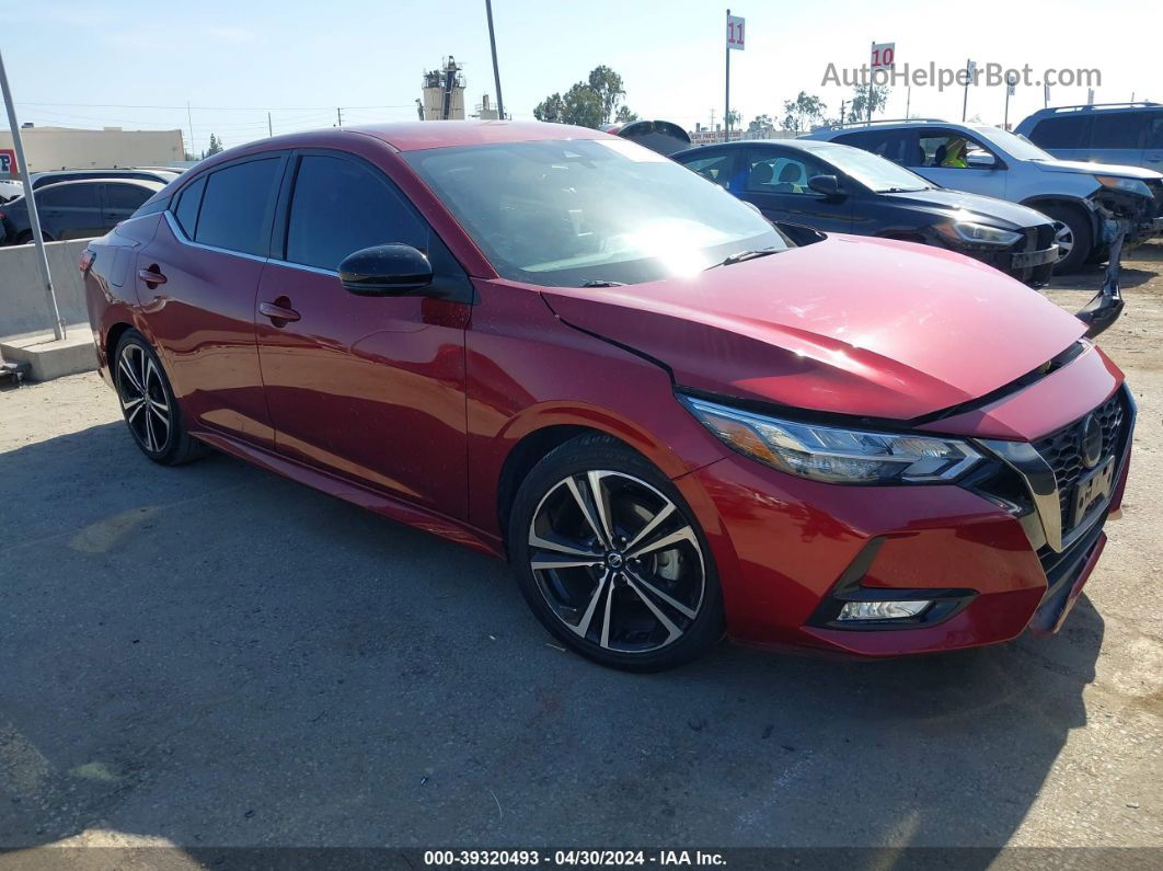 2021 Nissan Sentra Sr Xtronic Cvt Red vin: 3N1AB8DV1MY216733