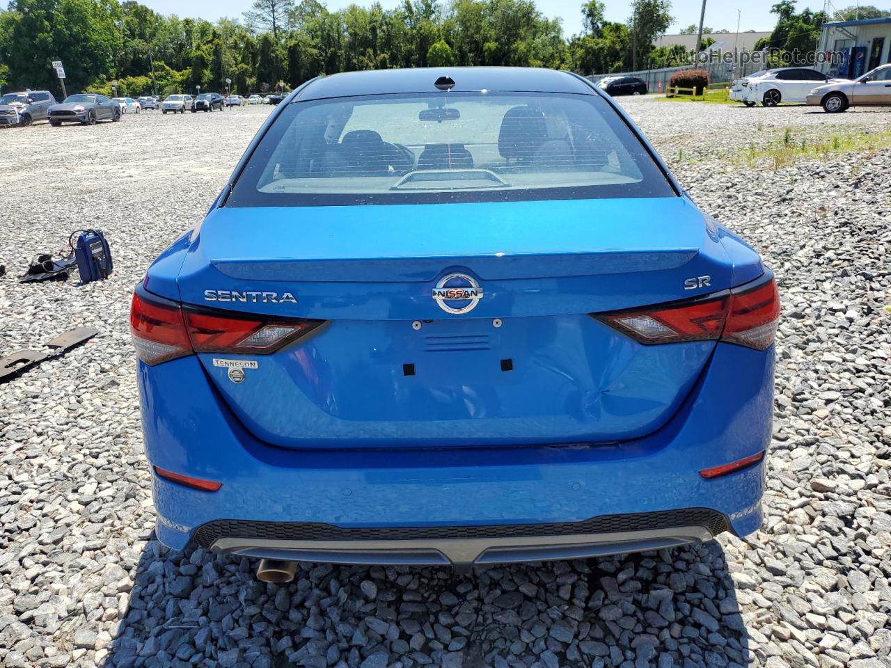 2021 Nissan Sentra Sr Blue vin: 3N1AB8DV1MY247139