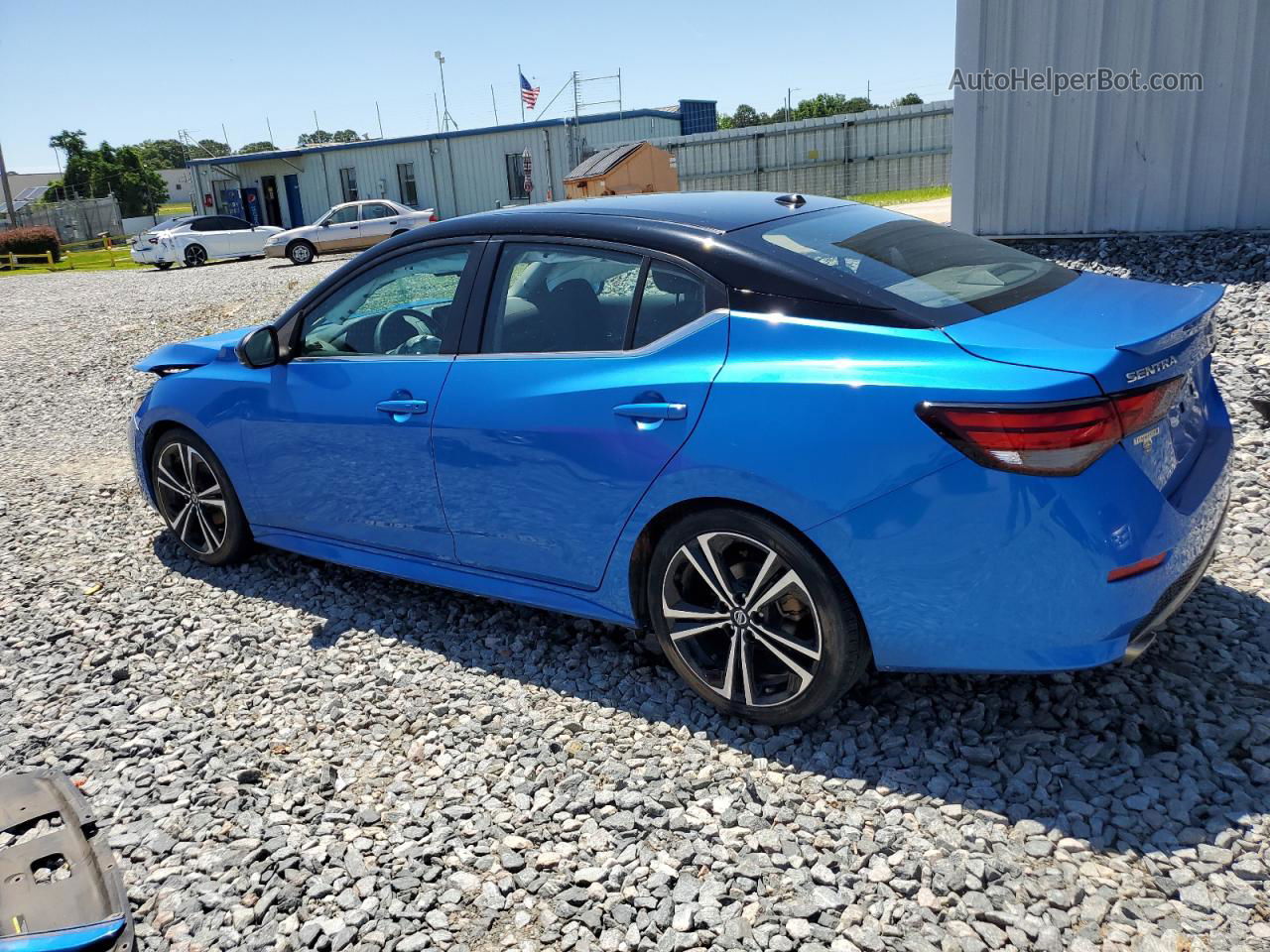 2021 Nissan Sentra Sr Blue vin: 3N1AB8DV1MY247139