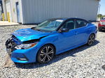 2021 Nissan Sentra Sr Blue vin: 3N1AB8DV1MY247139