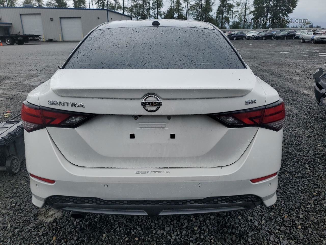 2021 Nissan Sentra Sr White vin: 3N1AB8DV1MY275118