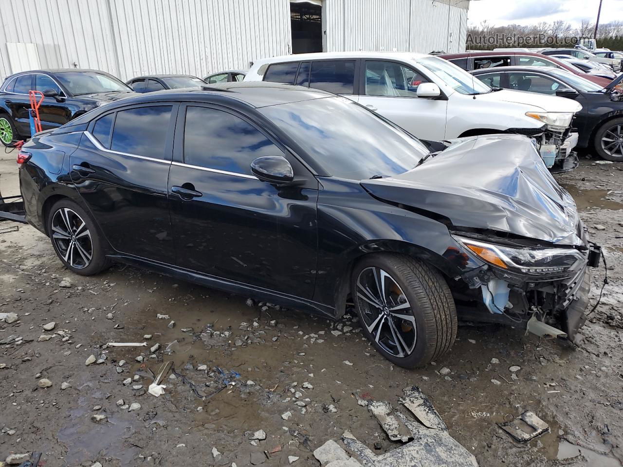 2021 Nissan Sentra Sr Black vin: 3N1AB8DV1MY290881