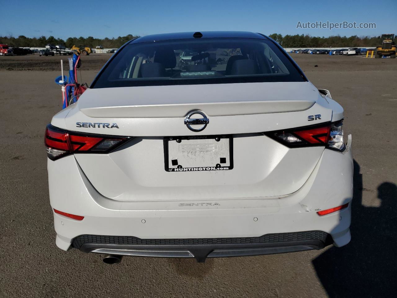 2021 Nissan Sentra Sr White vin: 3N1AB8DV1MY301202